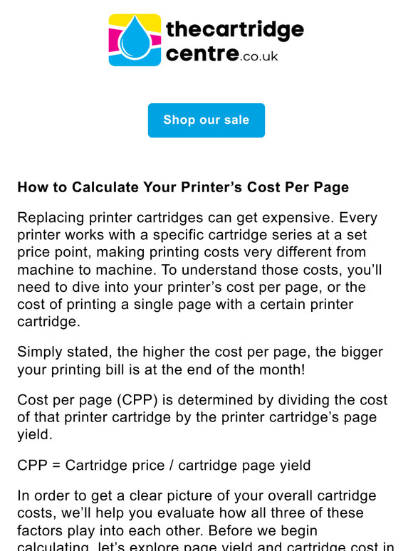 How to Calculate Your Printer’s Cost Per Page