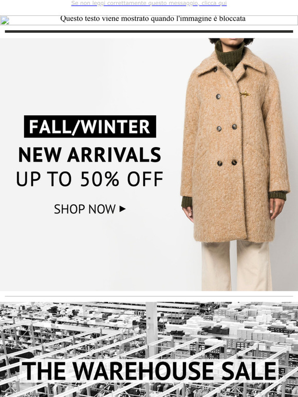 The Warehouse Sale + F/W New Arrivals