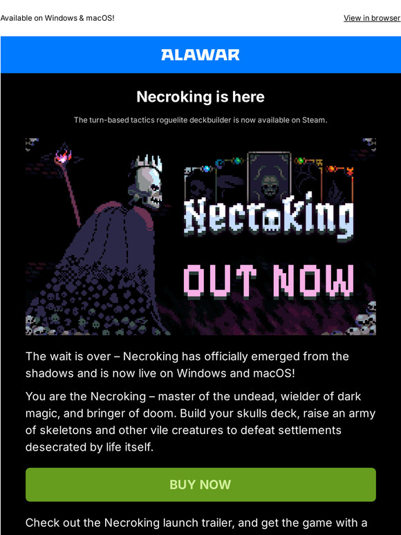 Unleash death – Necroking is out now 💀