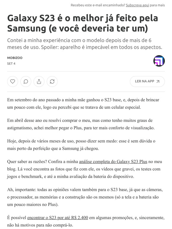 Galaxy S23 é o melhor já feito pela Samsung (e você deveria ter um)