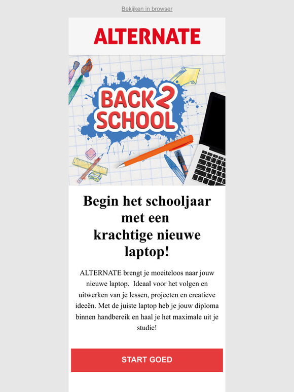 Back2School met een krachtige laptop!