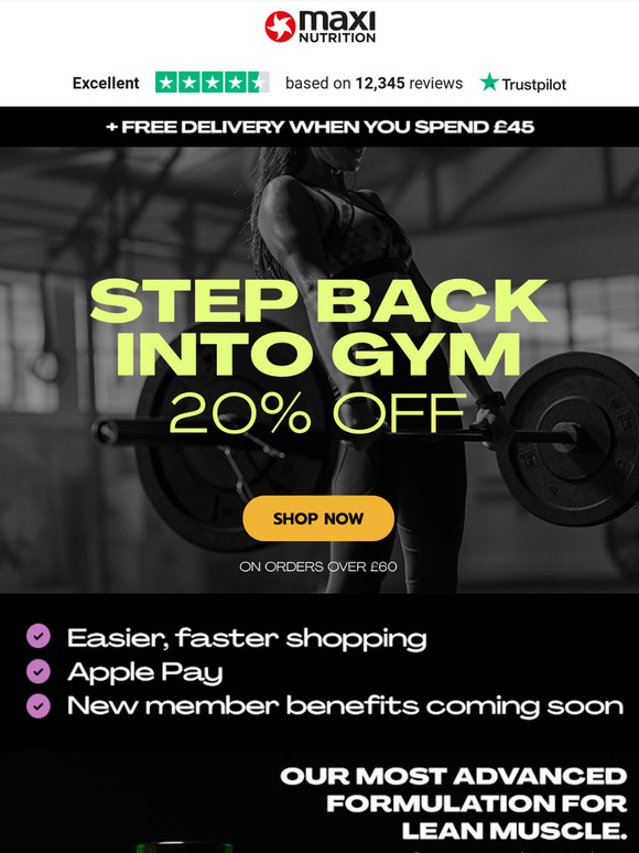 Post summer re-set? Get 20% off sitewide now