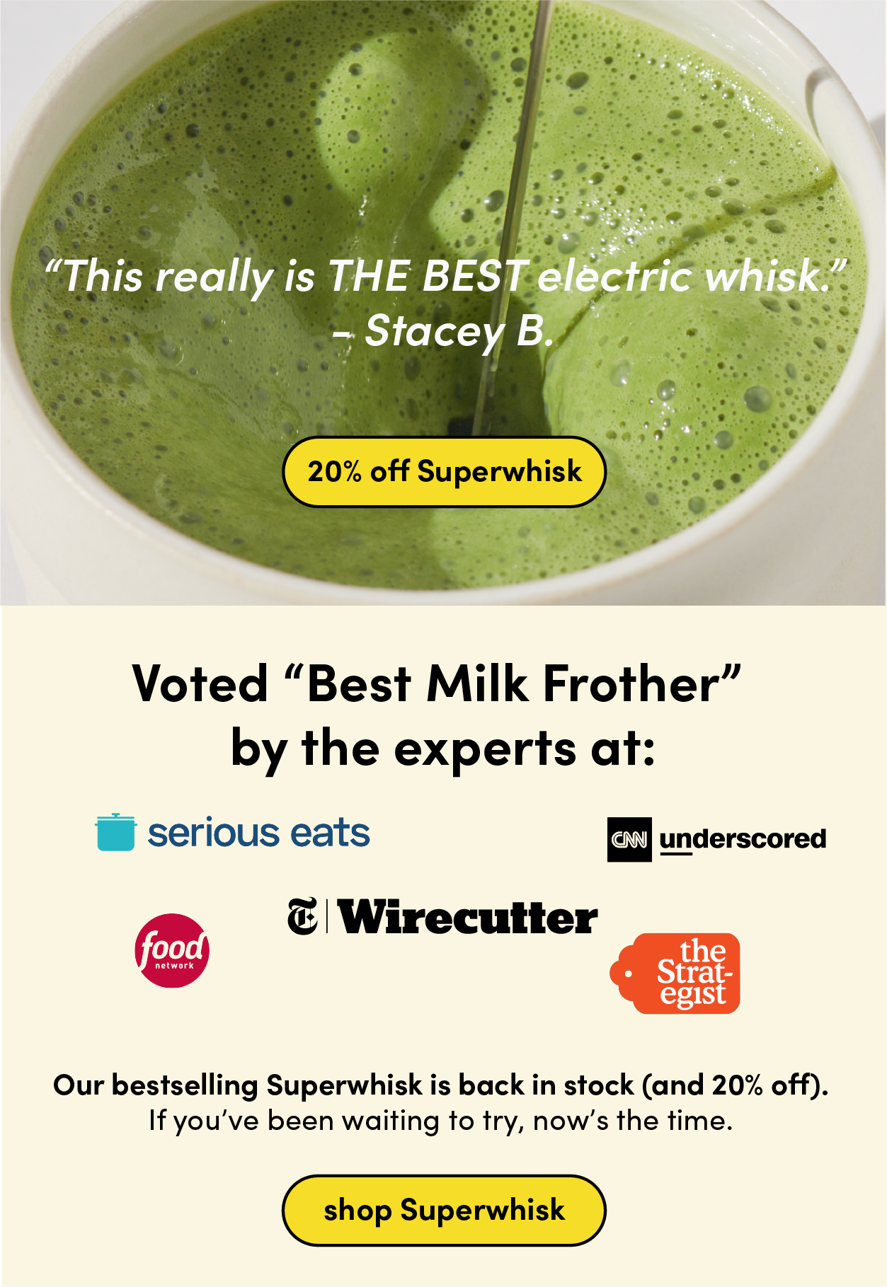 20% off Superwhisk