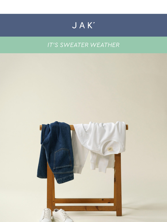 It’s officially sweater weather.