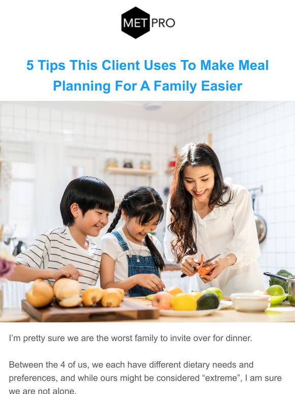 Meal Planning For a Family IS Possible! 👏