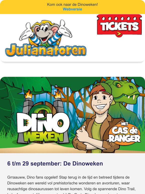 🦖 Dinoweken, mis het niet!