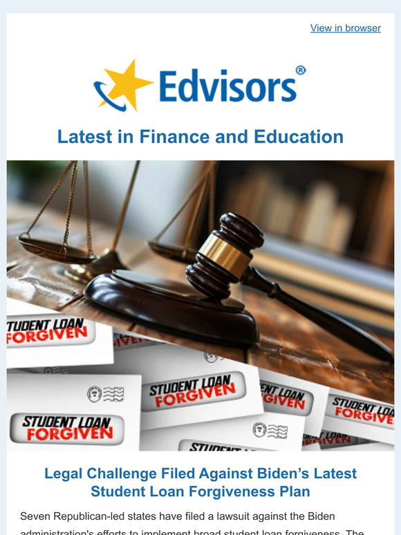 Legal Challenge Filed Against Biden’s Latest Student Loan Forgiveness Plan