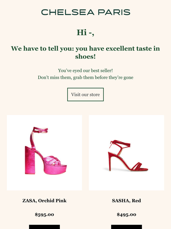 You have great taste on shoes