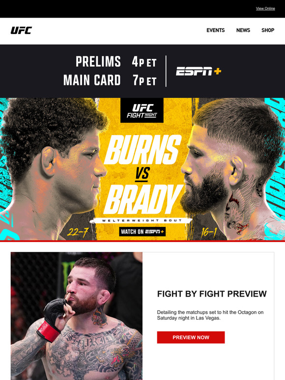 Burns vs. Brady at UFC Vegas 97 – A Showdown You Can’t Miss!