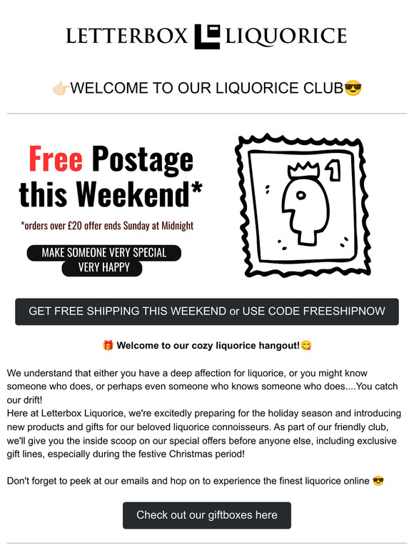Free Shipping this Weekend - Grab some liquorice now!