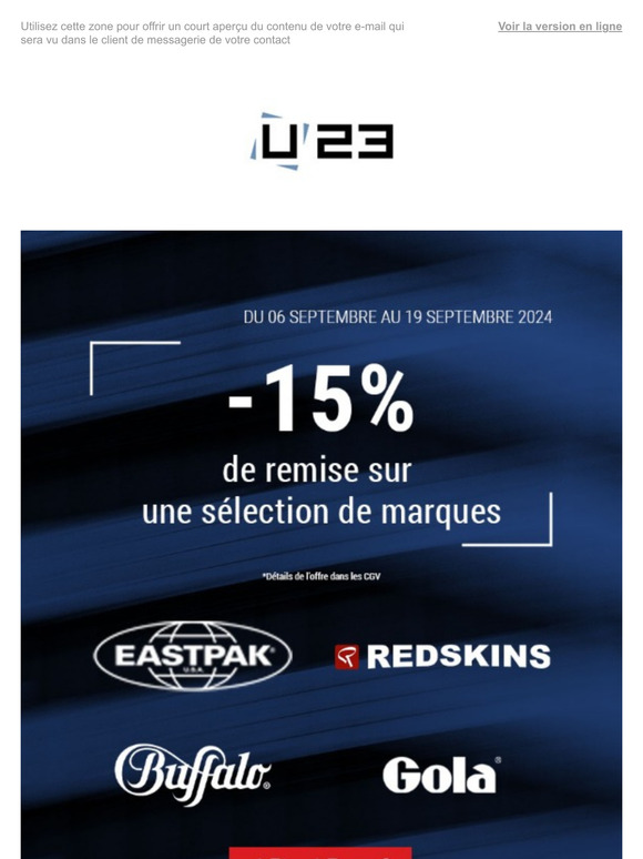 Offre spéciale rentrée