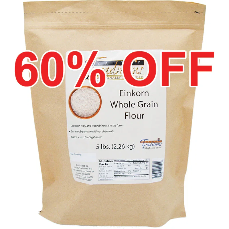 Image of Glyphosate-tested Einkorn Whole Grain Flour – 5 lb. Bag