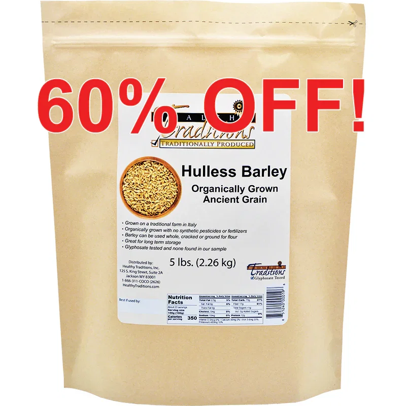 Image of Ancient Grain Hulless Barley - 5 lb. Bag