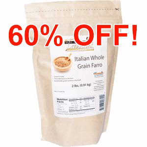 Image of Italian Whole Grain Emmer Farro - 2 lb Bag