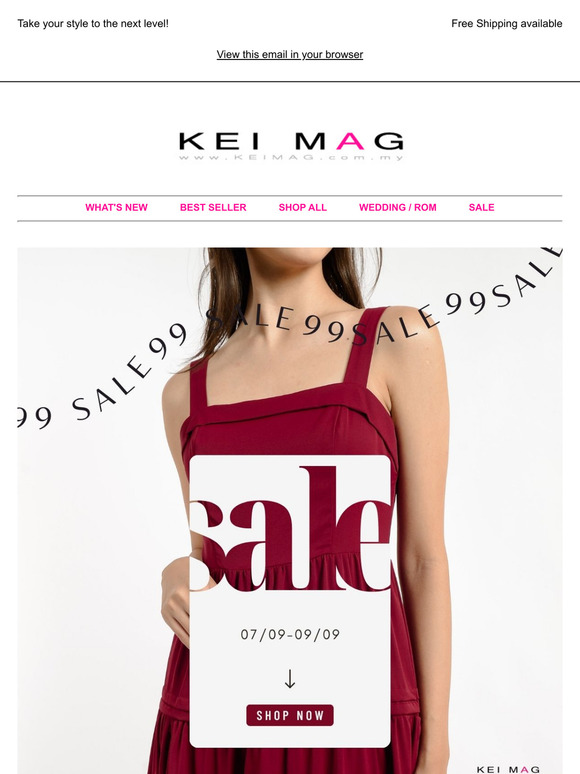 99 Sale Starts NOW!