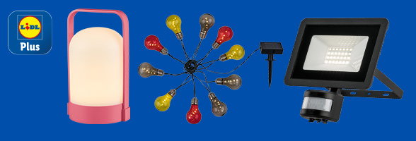 Korting met Lidl Plus op tuinverlichting