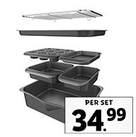 Set van 7 bakvormen