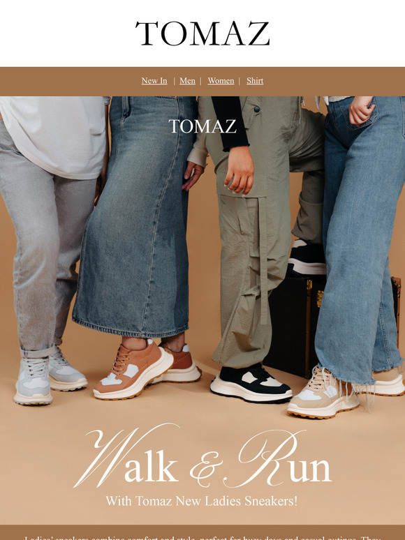 Walk and Run in these new ladies sneakers!