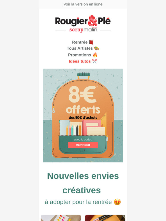 📕 Offre de rentrée : -8€ sur tout le site