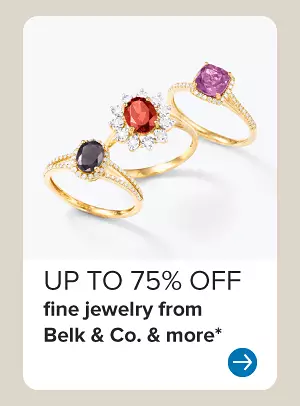 Image of various rings. Up to 75% off fine jewelry from Belk & Co. and more.