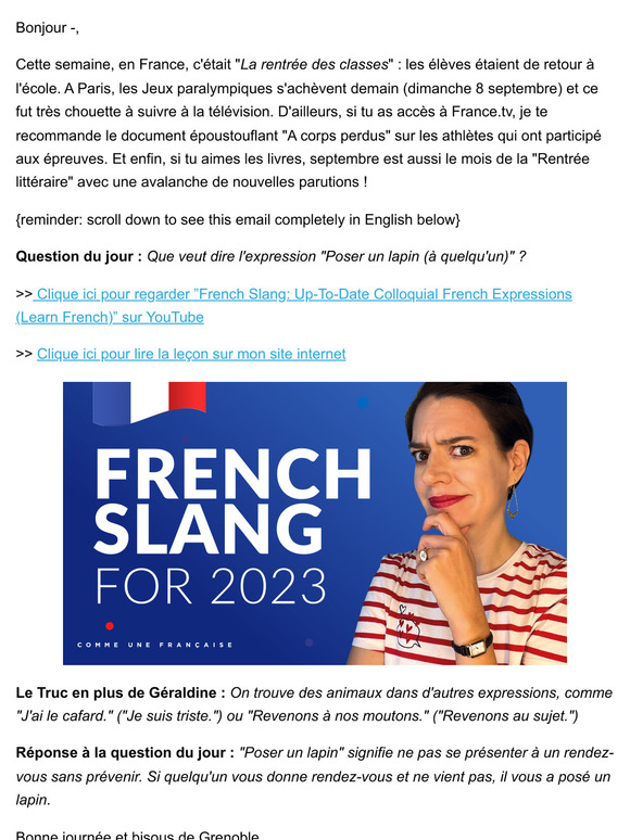 🇫🇷  French slang words you should know 🧠 [Weekly lesson]