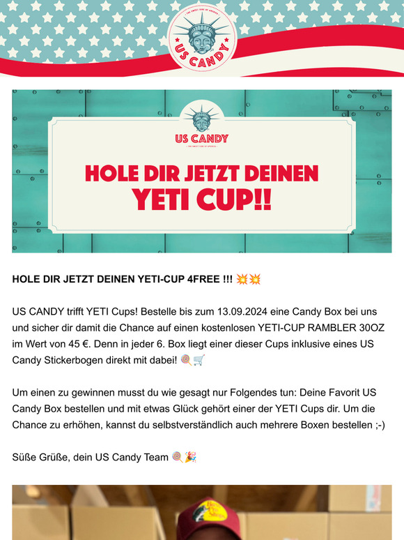 Sicher dir jetzt deinen GRATIS YETI-CUP 🇺🇸🔥