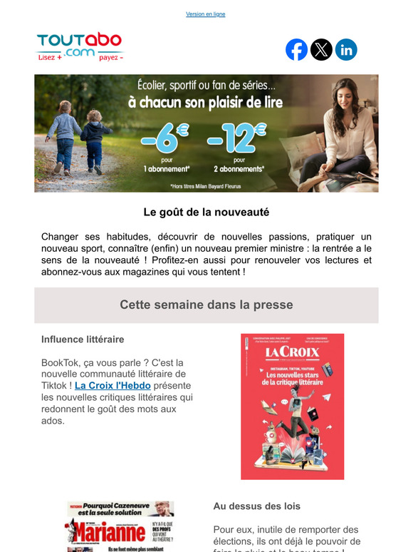 Le goût de la nouveauté
