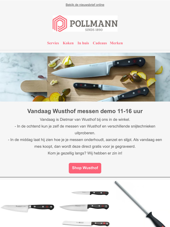 Vandaag demo Wusthof messen