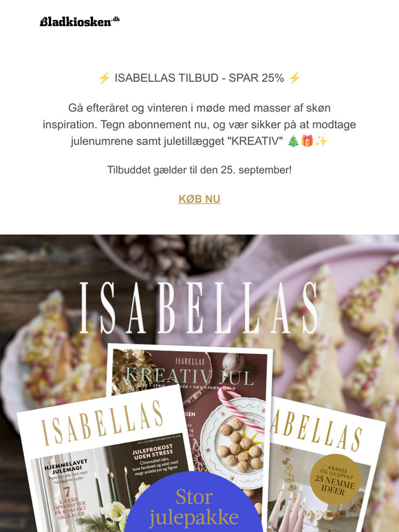 🌟 TILBUD på ISABELLAS - SPAR 25% 🌼💫