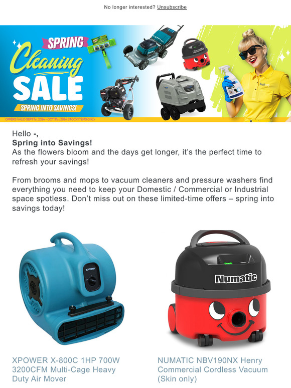 🌻 Spring Into Savings! Freshen Up with Our New Cleaning Collection! 🌼
