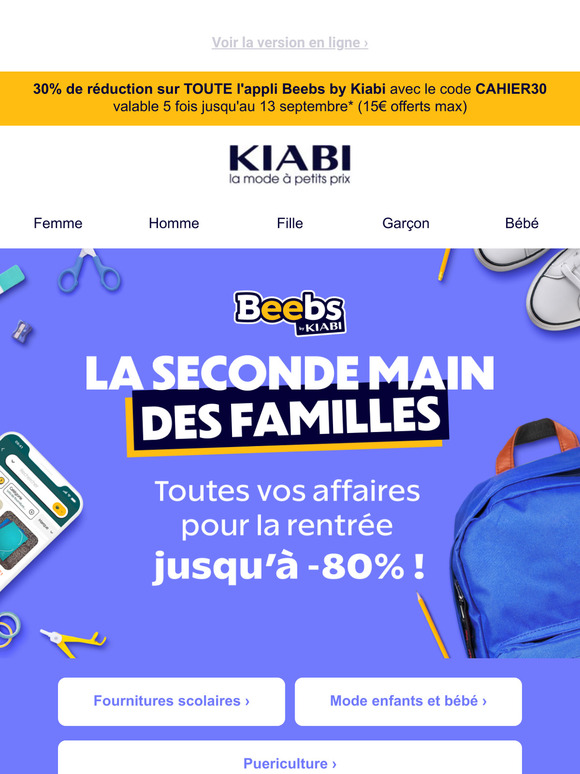 Une rentrée des classes en mode seconde main !