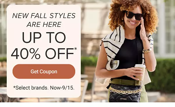 New fall styles. Up to 40% off select apparel, home & more!