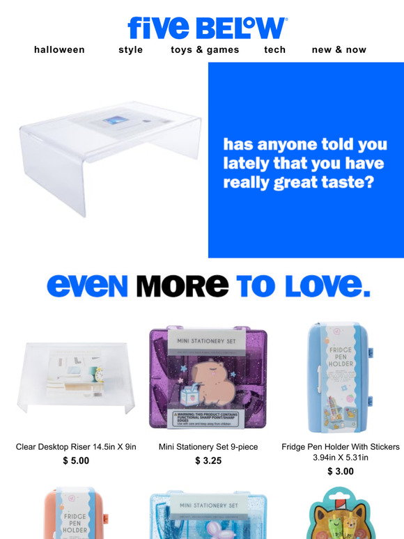 Five Below: your Clear Desktop Riser 14.5in X 9in called 📱 | Milled