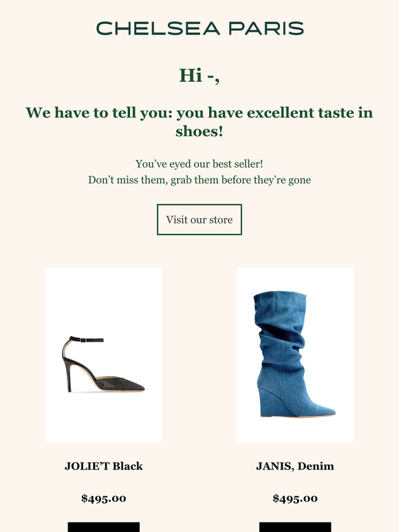 You have great taste on shoes