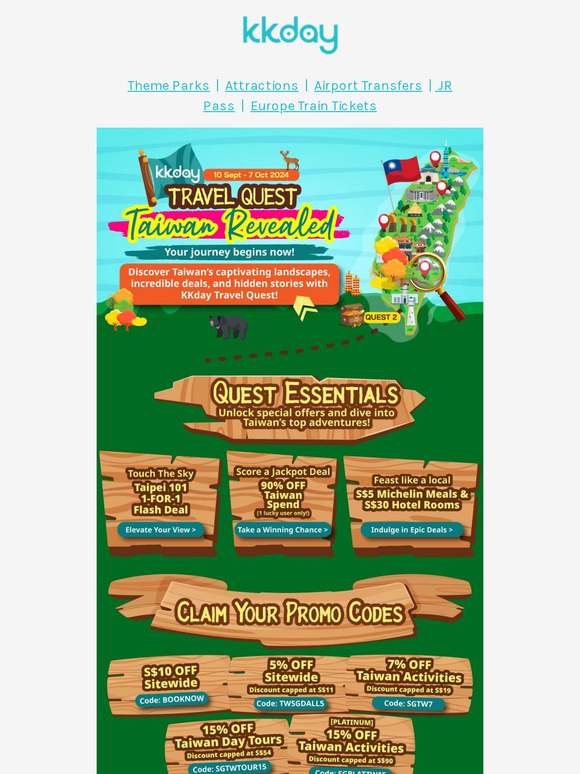 🎉 90% OFF, 1-for-1 & More – Your Adventure Awaits