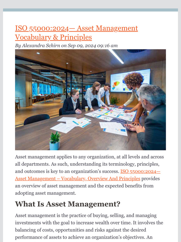 ANSI WEBSTORE: New From The ANSI Blog: ISO 55000:2024— Asset Management ...