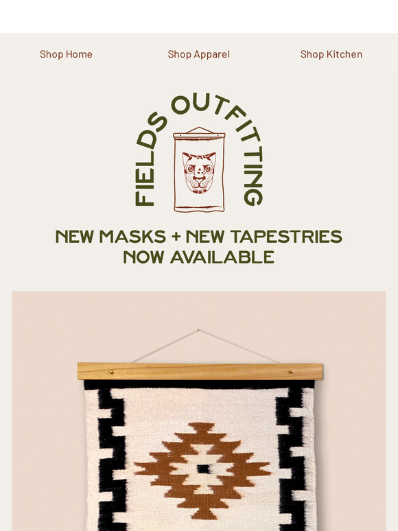 Restocked: New Chané Masks + Hand-Woven Wool Tapestries