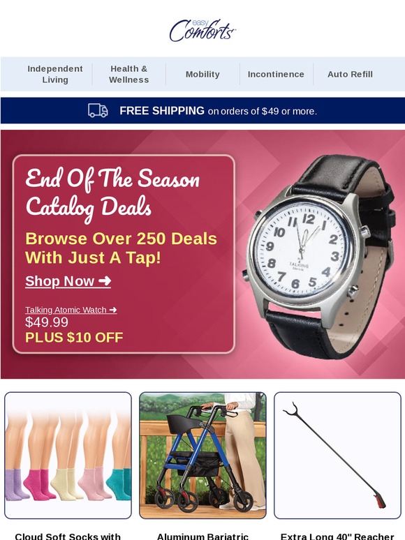 Easy Comforts September Catalog Offers Have Arrived >> Milled