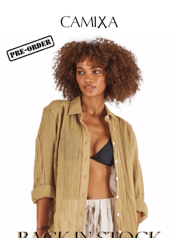BACK IN STOCK ✨The Crinkle Linen Shirt