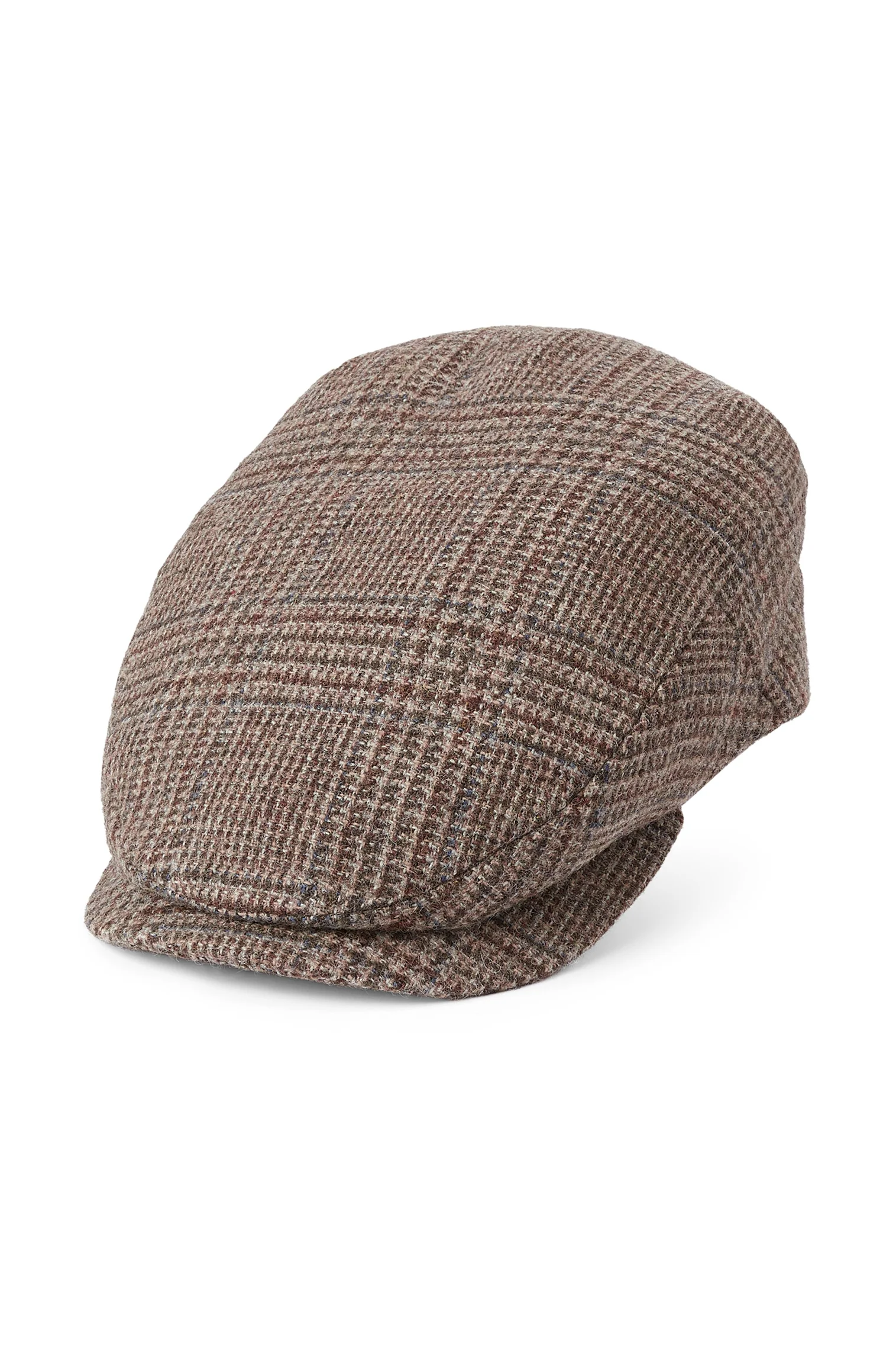 Drifter Glen Check Flat Cap - Brown / 58 cm