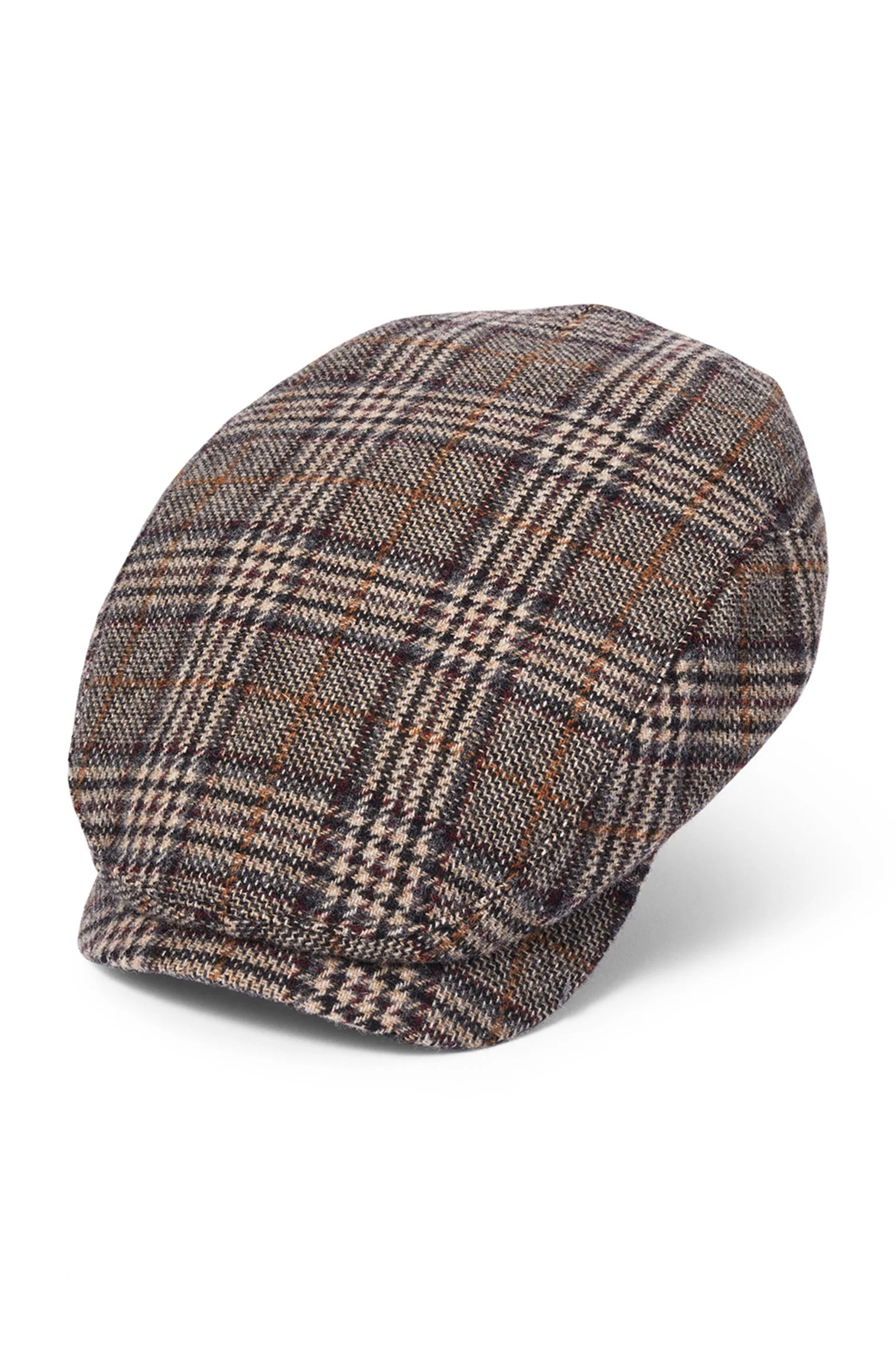 Lynton Grey Flat Cap - Grey Check / 59 cm