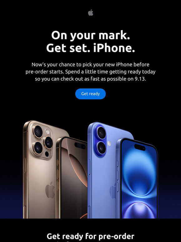 Get ready today for iPhone pre-order.