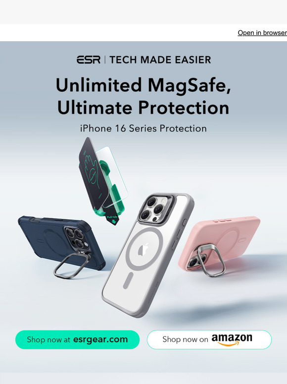 Unleash the full power of MagSafe for the iPhone 16 series! | ESR