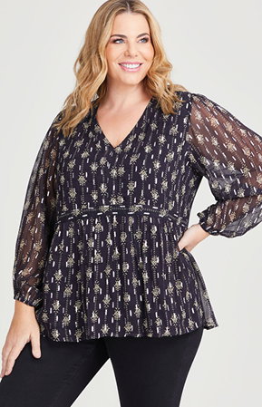 Natural Lurex Cross Over Top