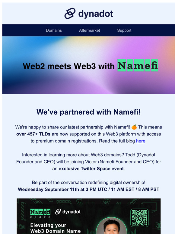 Our latest partnership in Web3 🌐
