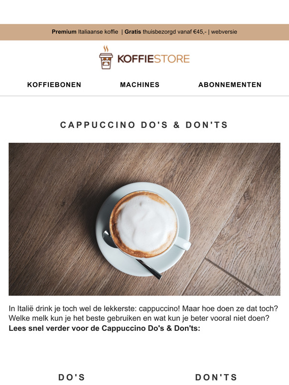 Cappuccino Do's & Don'ts☕
