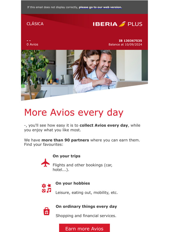 —, Find out how to get more Avios every day!