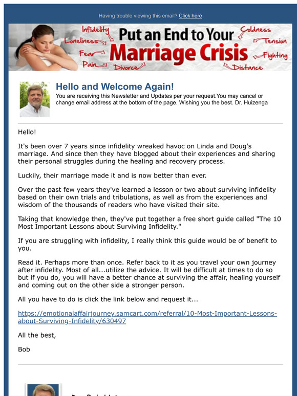 10 Most Important Lessons about Surviving Infidelity