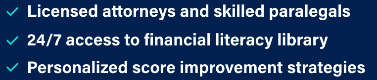 A low price for powerful lawyer-backed credit repair