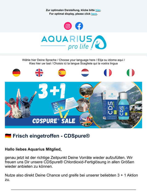 💙 3+1 CDSpure Sale – Frisch im Lager eingetroffen | Back in stock